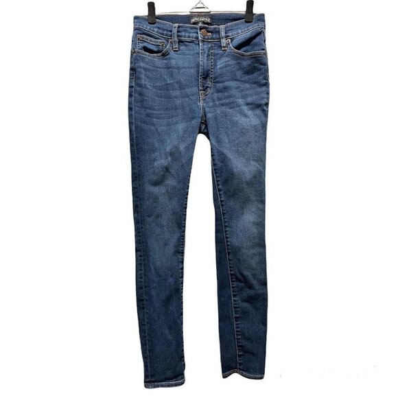J. Crew 9" high-rise skinny jean in classic blue wash size 27 - Picture 2 of 7